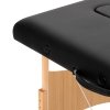 Stół składany do masażu drewniany Balance 3 segmentowe czarny